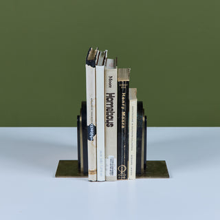 Pair of Arch Bookends by Walter von Nessen for Chase USA