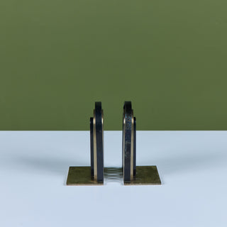 Pair of Arch Bookends by Walter von Nessen for Chase USA