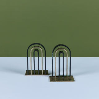 Pair of Arch Bookends by Walter von Nessen for Chase USA