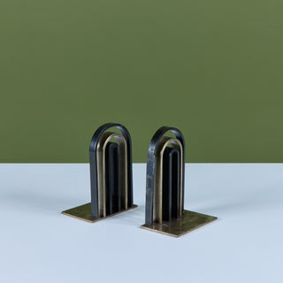 Pair of Arch Bookends by Walter von Nessen for Chase USA