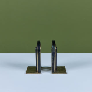 Pair of Arch Bookends by Walter von Nessen for Chase USA