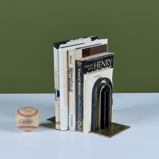 Pair of Arch Bookends by Walter von Nessen for Chase USA