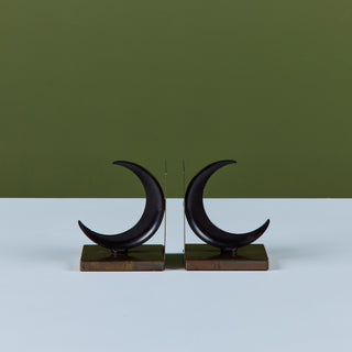 Pair of Crescent Bookends by Walter von Nessen for Chase USA