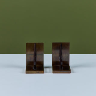 Pair of Crescent Bookends by Walter von Nessen for Chase USA