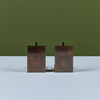 Pair of Crescent Bookends by Walter von Nessen for Chase USA