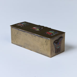 Chinese Brass Stamp Box