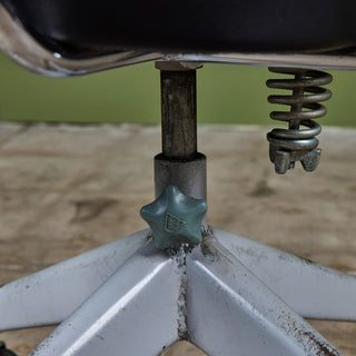 Clipper Black Leather Office Desk Chair