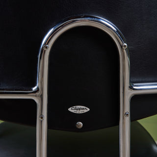 Clipper Black Leather Office Desk Chair