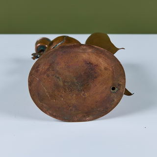 Mexican Copper Angel Candle Holder