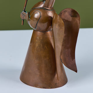 Mexican Copper Angel Candle Holder