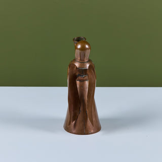 Mexican Copper Angel Candle Holder