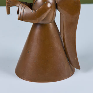 Los Castillo Copper Angel Candle Holder