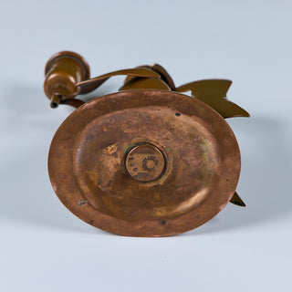 Los Castillo Copper Angel Candle Holder