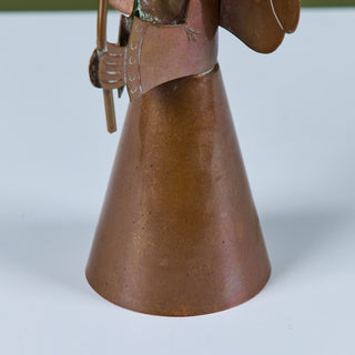 Mexican Copper Angel Candle Holder