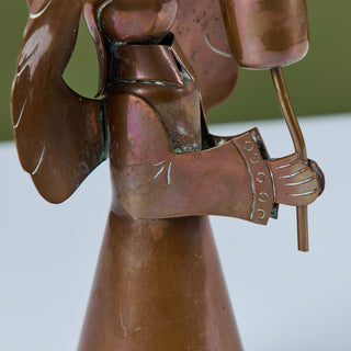 Mexican Copper Angel Candle Holder