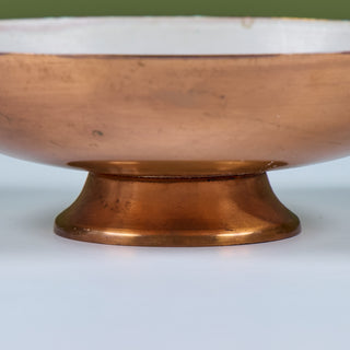 Krelage Fighting Fish Enameled Copper Bowl