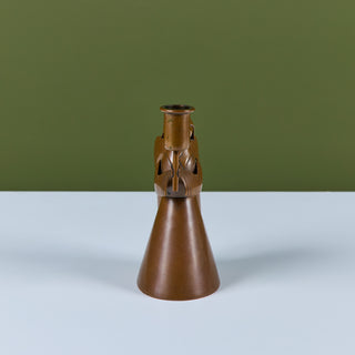 Los Castillo Copper Angel Candle Holder