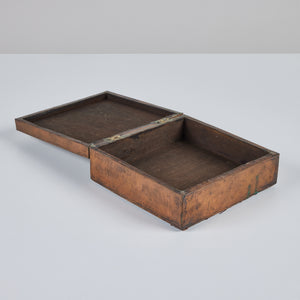 Copper & Wood Box with Embossed Animal Figure