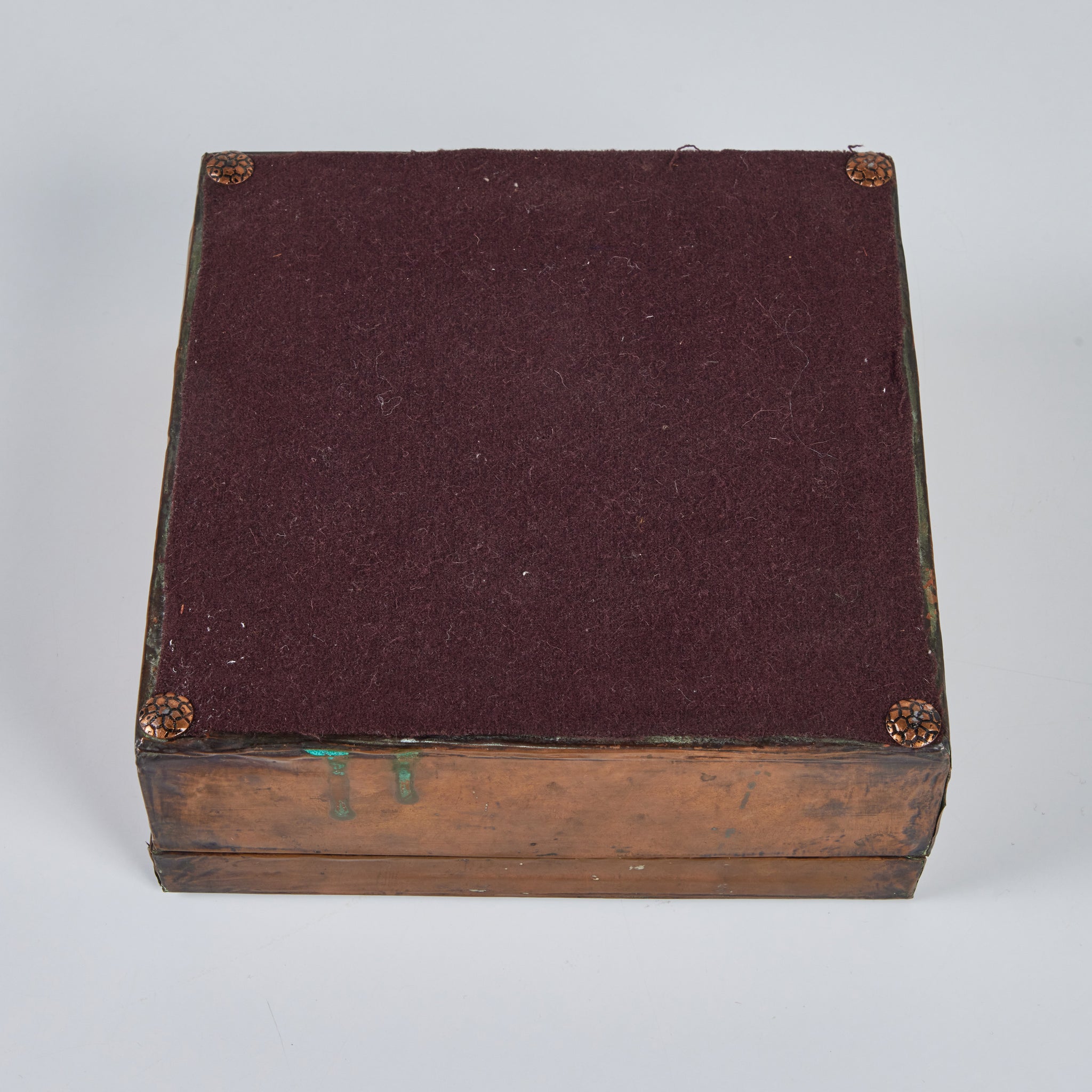 Copper & Wood Box with Embossed Animal Figure