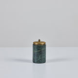 Marble and Brass Lidded Canister