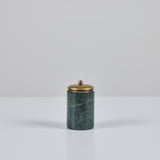 Marble and Brass Lidded Canister