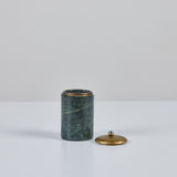 Marble and Brass Lidded Canister