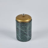 Marble and Brass Lidded Canister