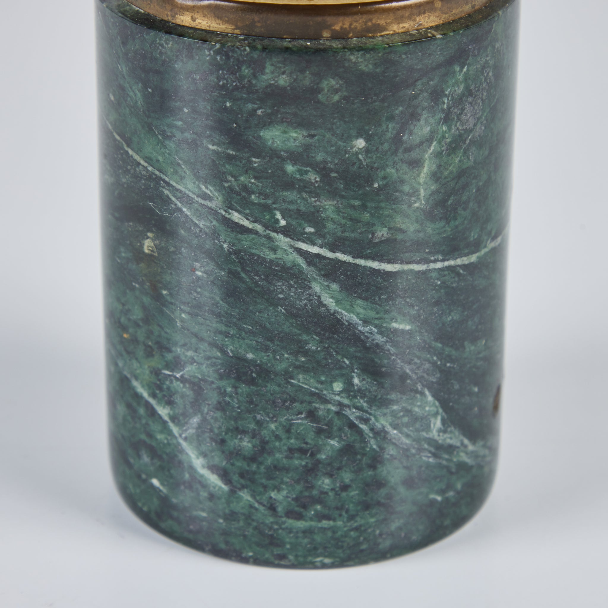 Marble and Brass Lidded Canister