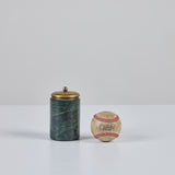 Marble and Brass Lidded Canister