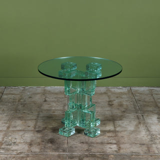 Postmodern Glass Bistro Table