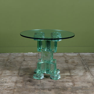 Postmodern Glass Bistro Table