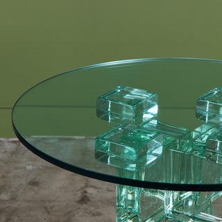 Postmodern Glass Bistro Table