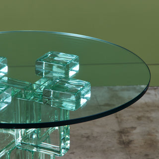 Postmodern Glass Bistro Table