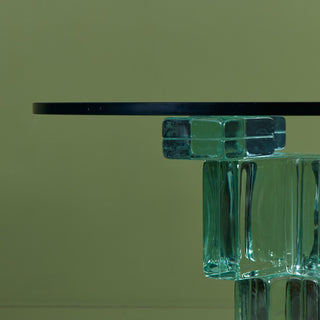 Postmodern Glass Bistro Table