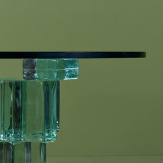 Postmodern Glass Bistro Table