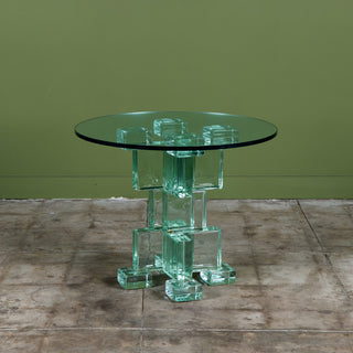 Postmodern Glass Bistro Table