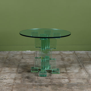 Postmodern Glass Bistro Table