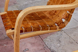 Alvar Aalto Cantilevered Leather Lounge Chair for Artek