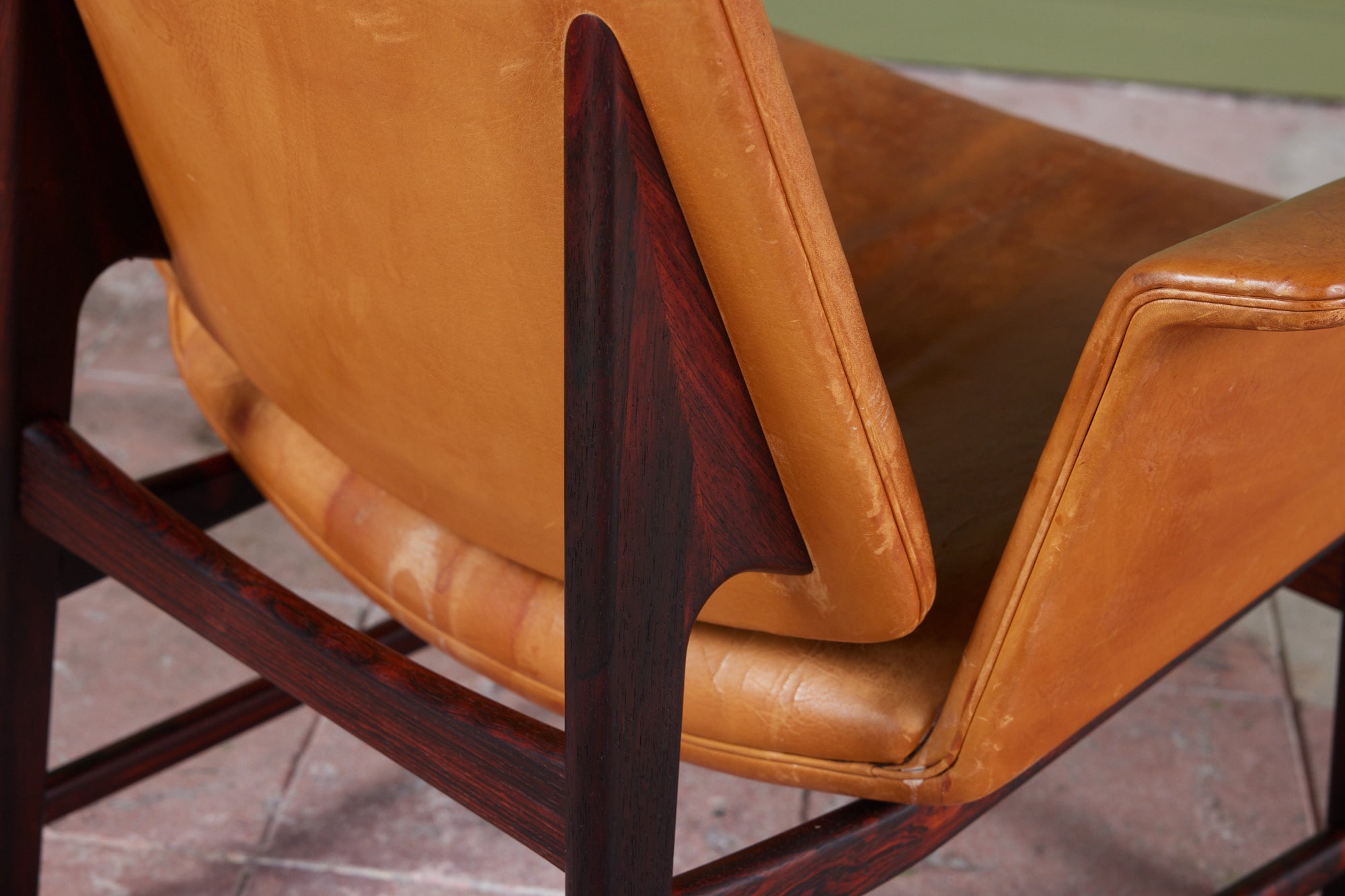 Illum Wikkelsø Leather Lounge Chair for Aarhus