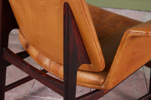 Illum Wikkelsø Leather Lounge Chair for Aarhus