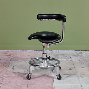 Adjustable Chair with Leather Seat by Den-Tal
