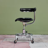 ON HOLD ** Adjustable Chair with Leather Seat by Den-Tal