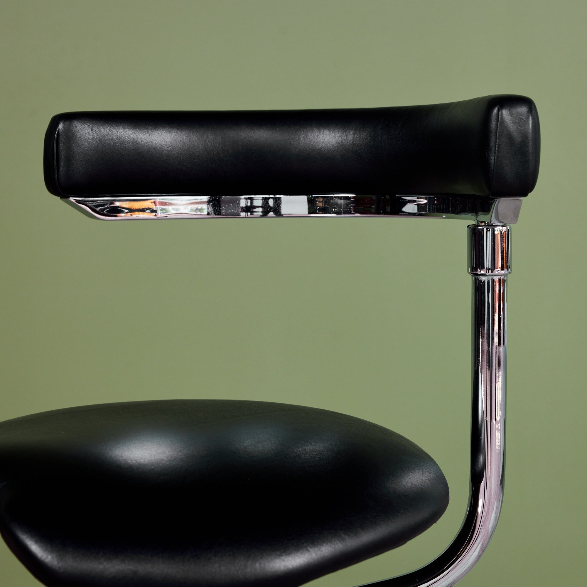 ON HOLD ** Adjustable Chair with Leather Seat by Den-Tal