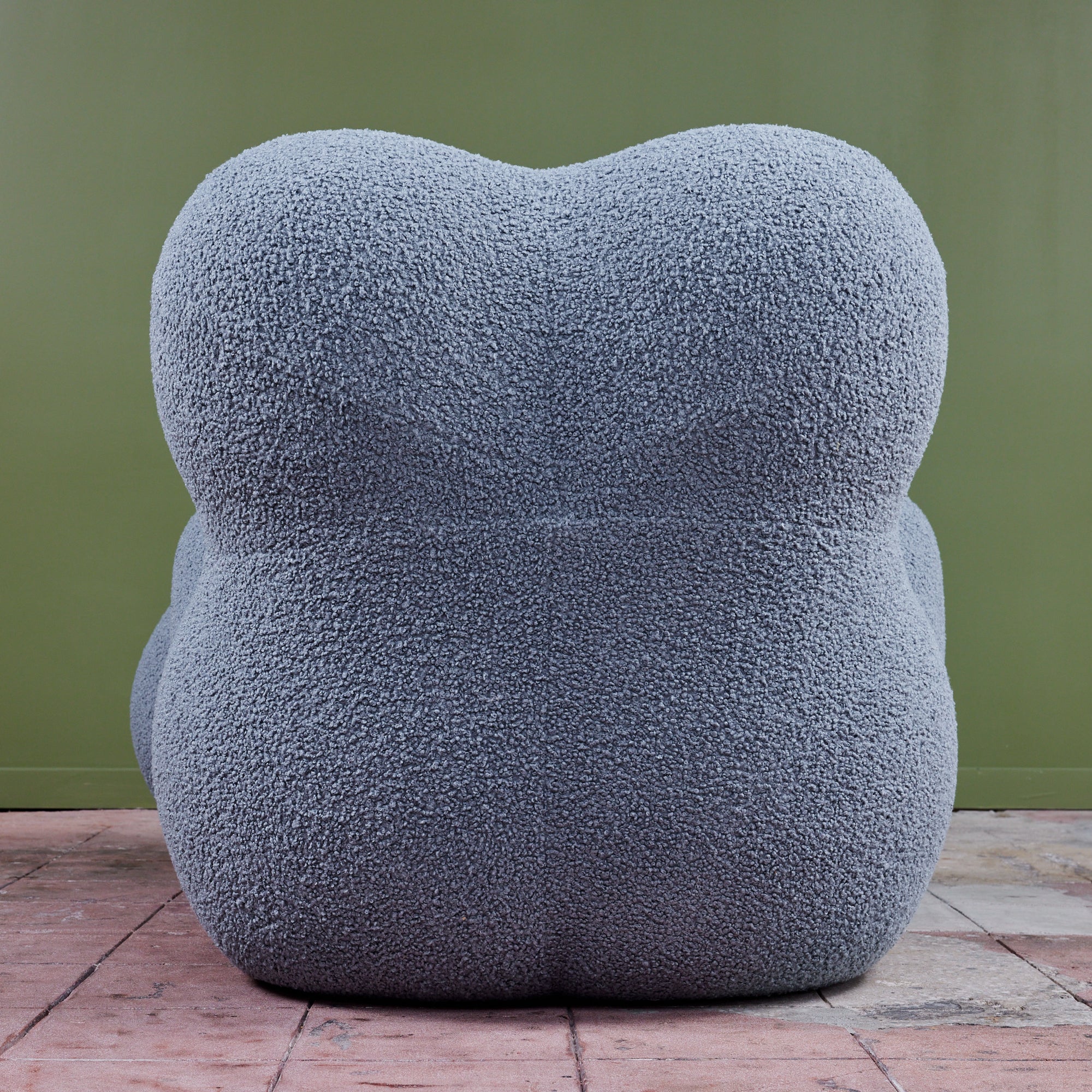La Mamma Up 5 Bouclé Lounge Chair & Ottoman for B&B Italia