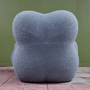 La Mamma Up 5 Bouclé Lounge Chair & Ottoman for B&B Italia