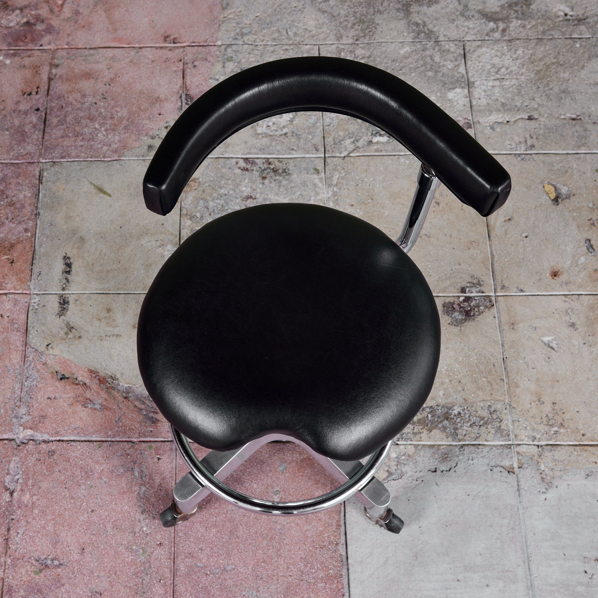 ON HOLD ** Adjustable Chair with Leather Seat by Den-Tal