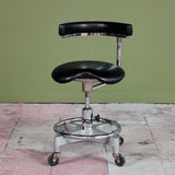 ON HOLD ** Adjustable Chair with Leather Seat by Den-Tal