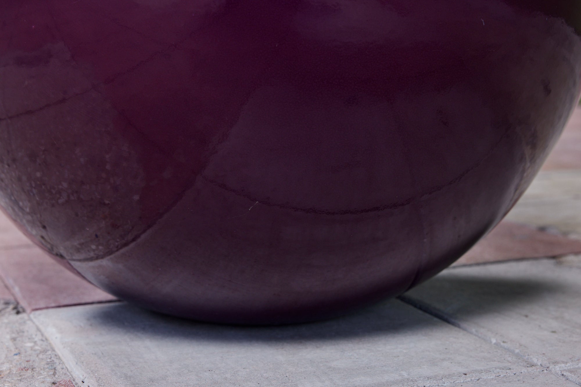 Large Purple Egg Planter by Marilyn Kay Austin for Architectural Pottery