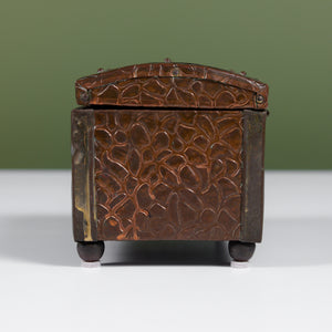 Brass and Copper Textured Lidded Box