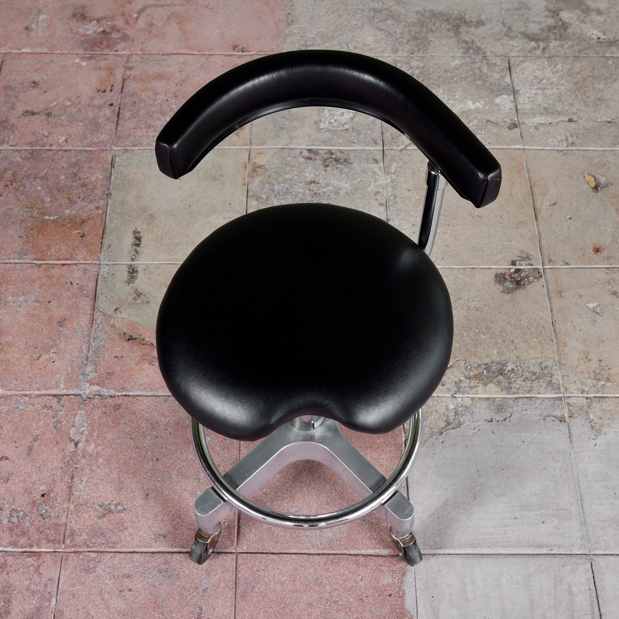 ON HOLD ** Adjustable Chair with Leather Seat by Den-Tal